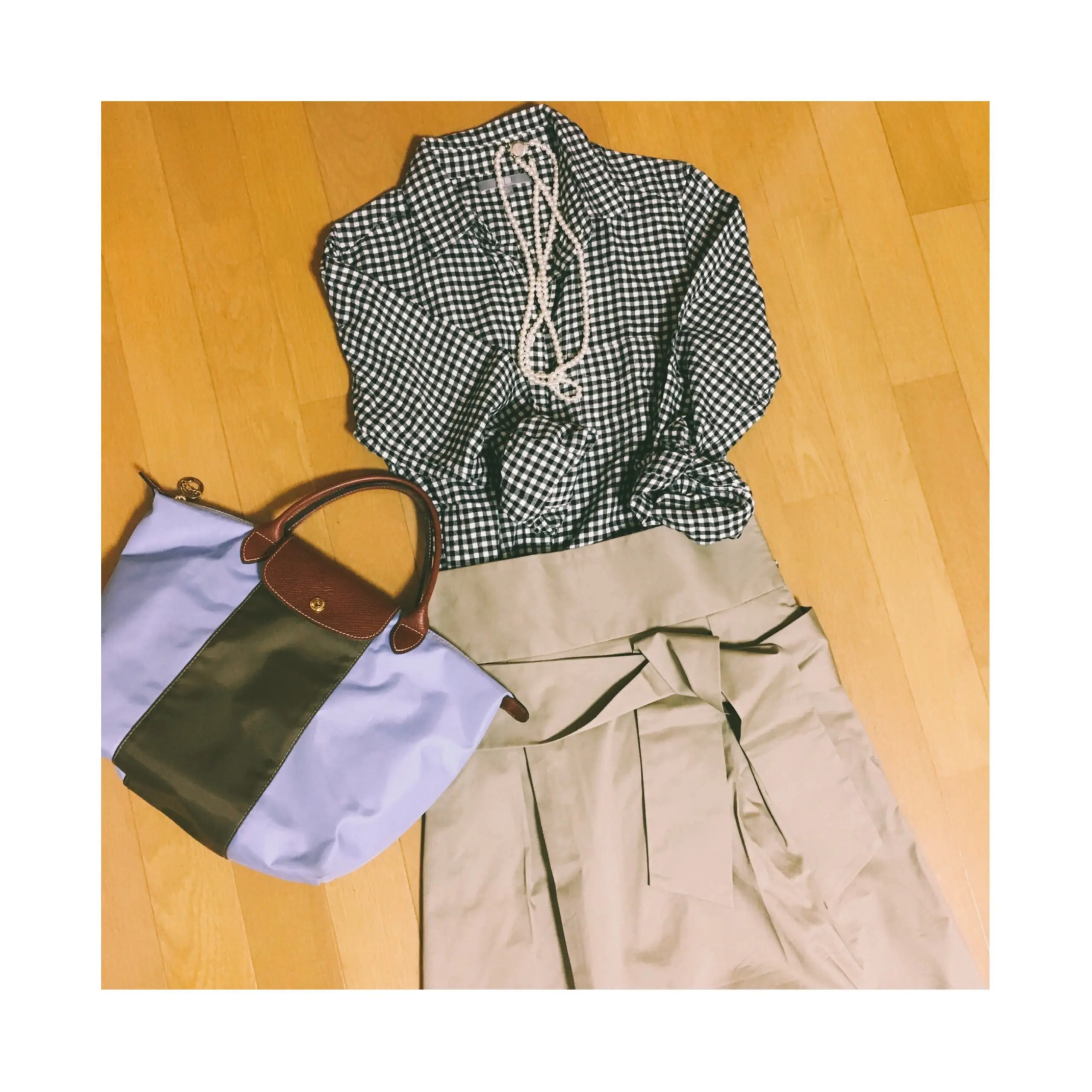 《今買って春まで使える★》【GU】の春のマストバイitem❤️チノベルト付きハイウエストスカート¥1,990+税が優秀です✌︎❤︎_4