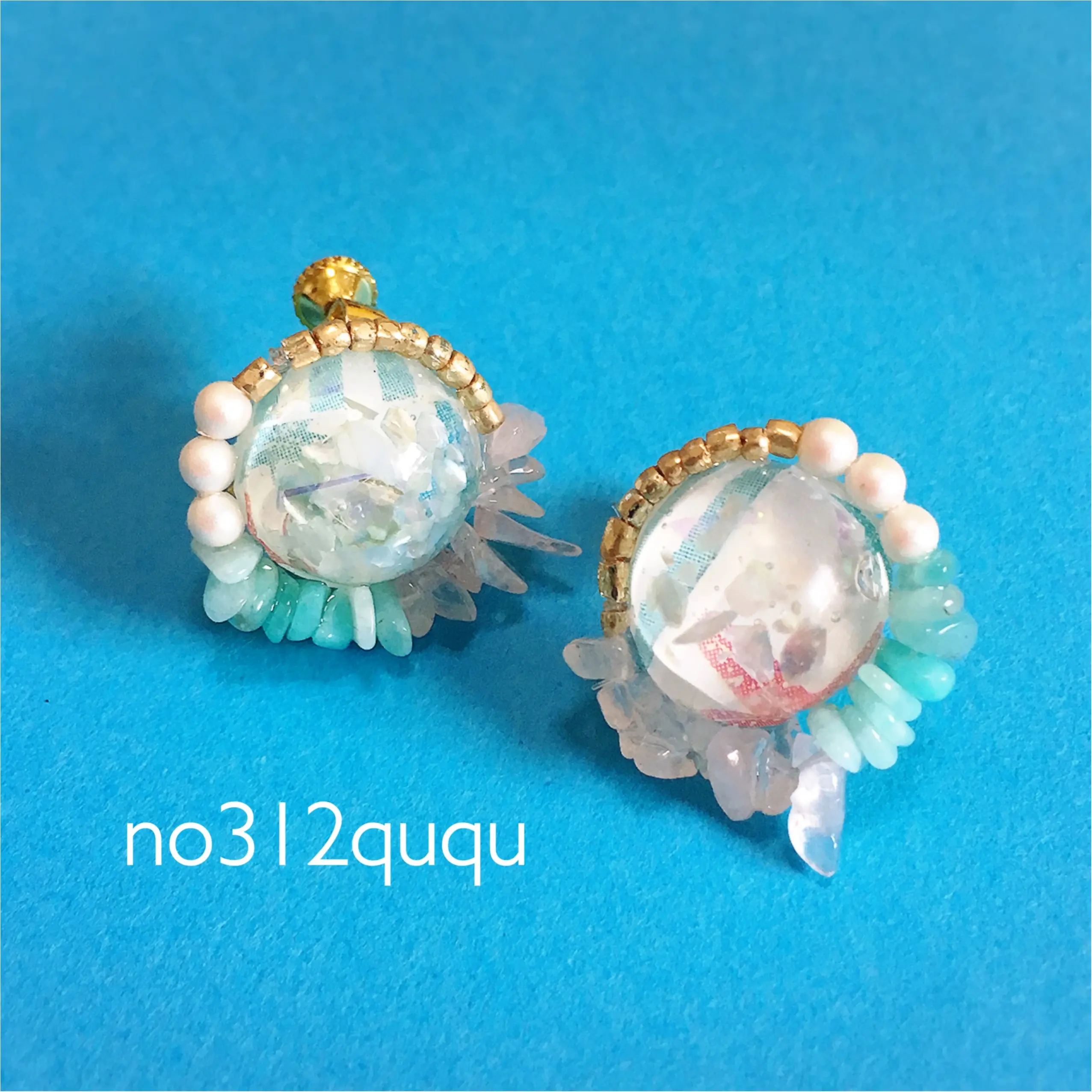 【レシピ公開】もうすぐ梅雨明け!夏にぴったりなハンドメイドのクリアイヤリング♡_4