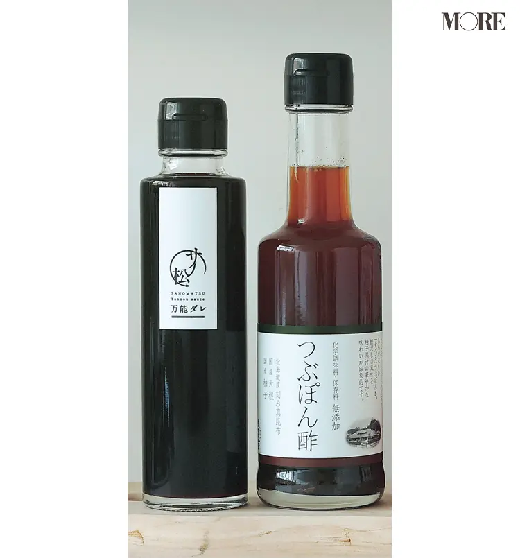『茅乃舎』のつぶぽん酢、『サノ松』の万能ダレ