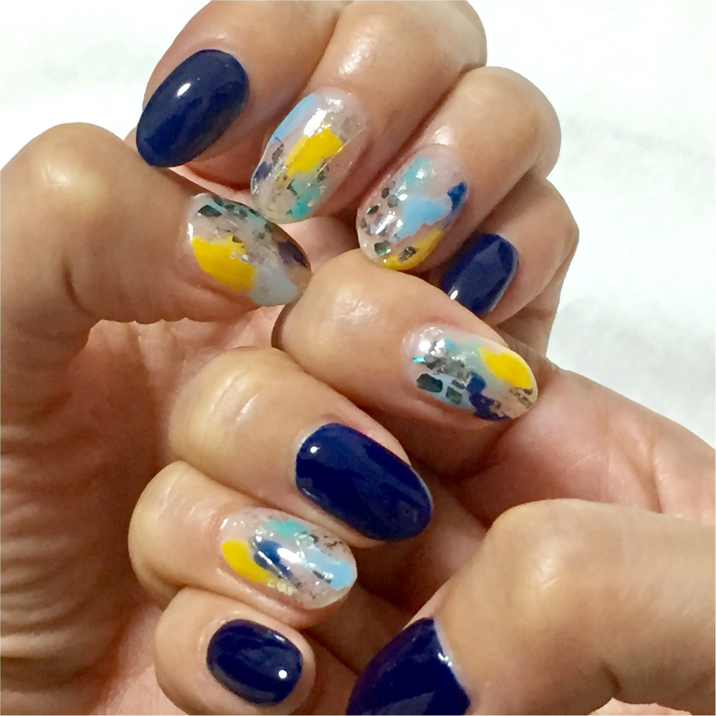 【ネイル】涼しげニュアンスネイル_2