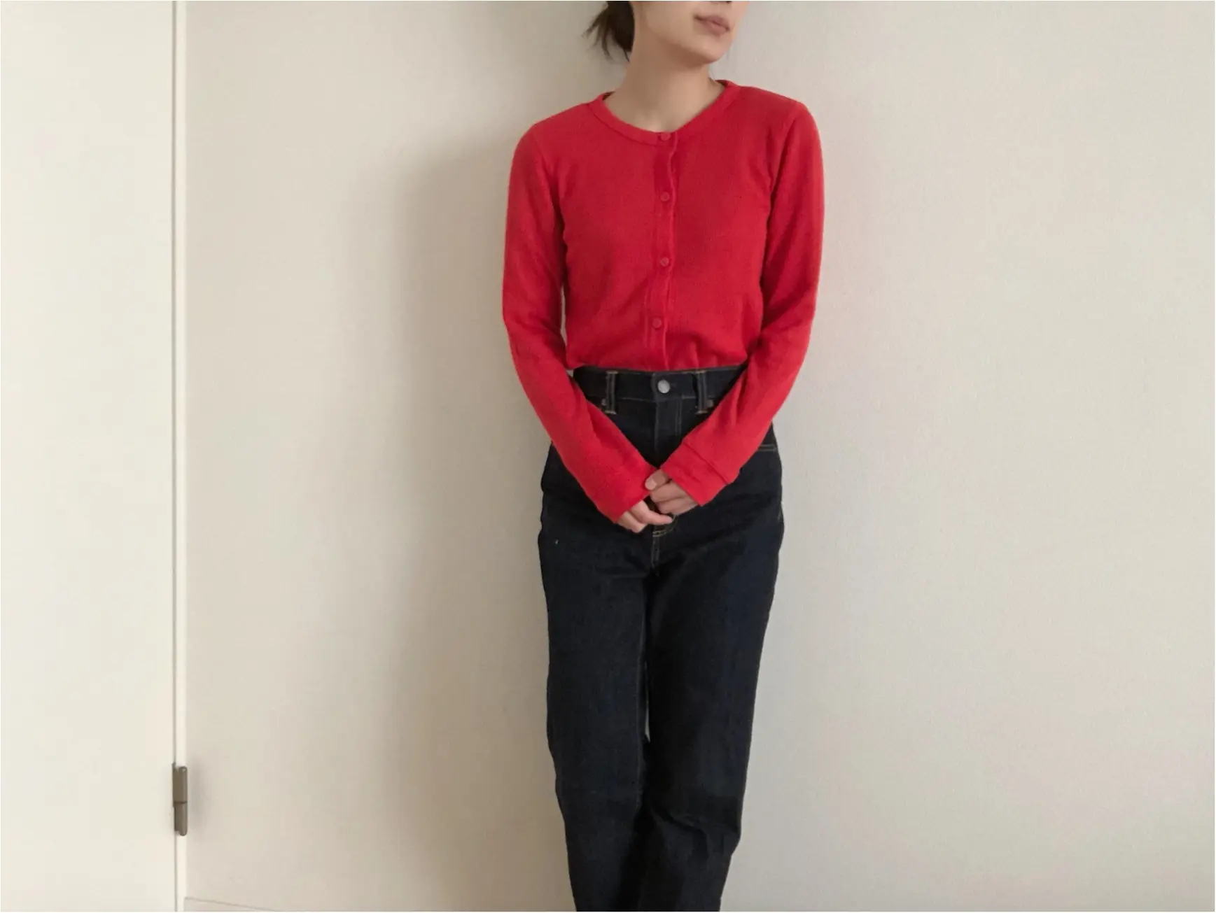【UNIQLO】春の新作《ミニワッフルカーディガン》が可愛い!今から着れるコーディネートもご紹介!_3