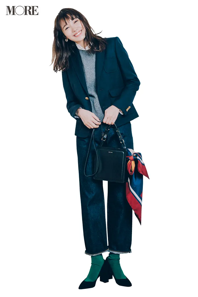 【今日のコーデ】「いい服の日」の今日は、デニム通勤だけどジャケットとパンプスできちんと感を!_1