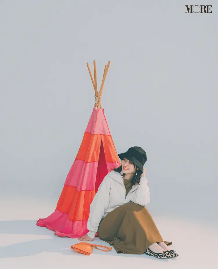 ワンピにスウェットをかぶせてカジュアルスタイルに 冬の恋にきく 着回し23日目 Happy Plus ハピプラ