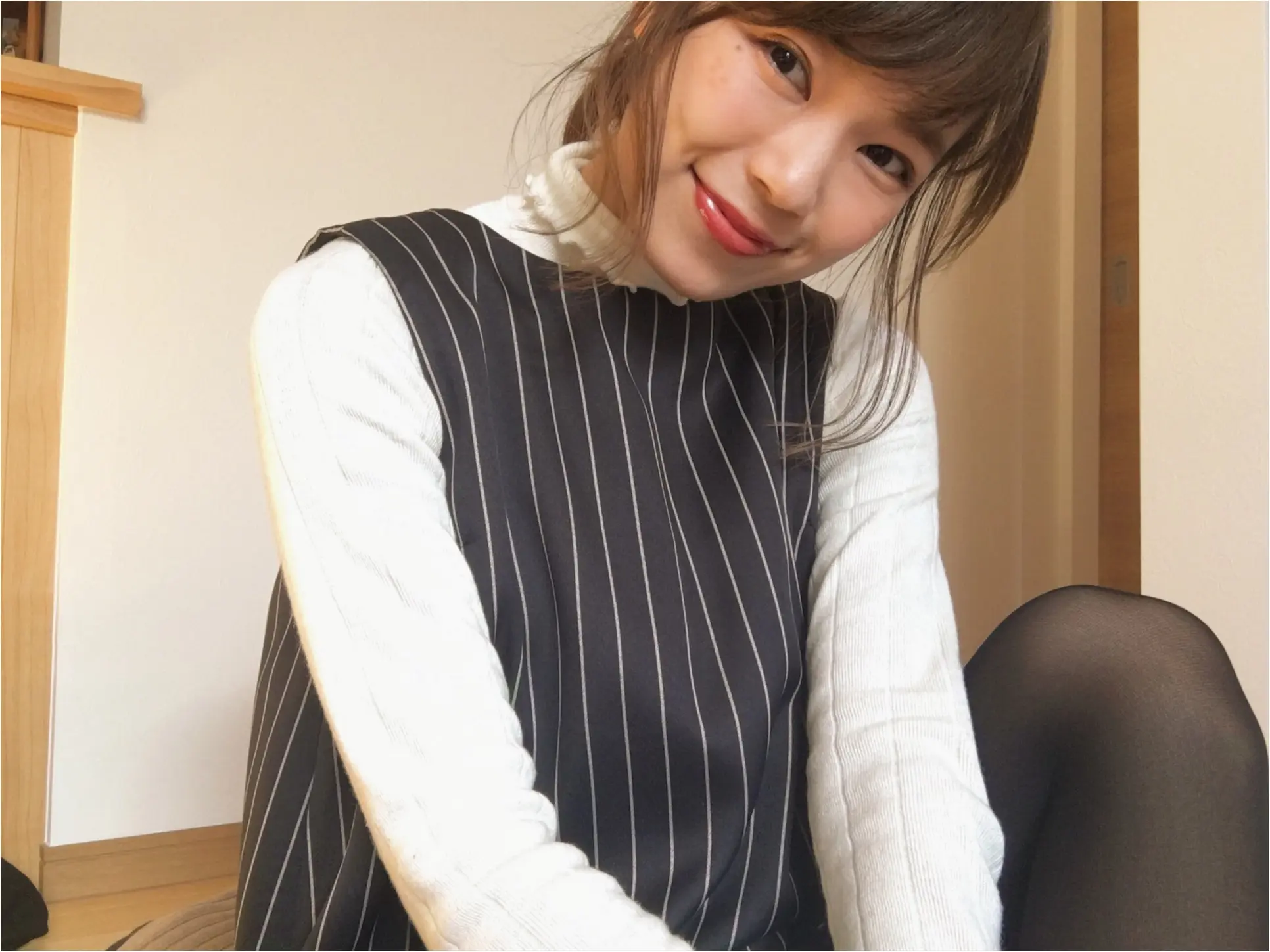 ★【DHOLIC】ハイネックリブTシャツをON・OFFで着回し!コーデ2パターンご紹介❤️_5
