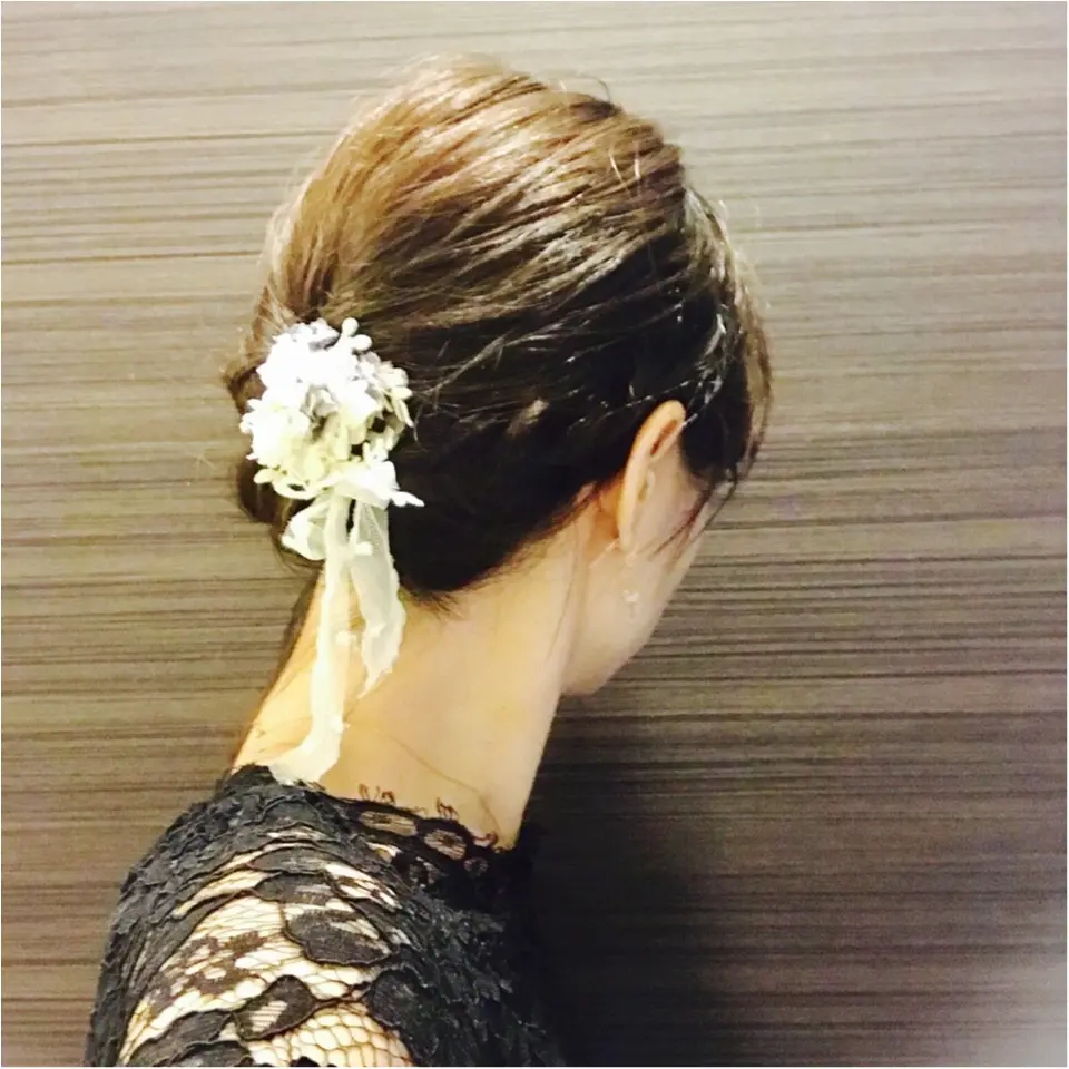 …ஐ || 第二次結婚式ピークのあなたへ || ヘアーはセルフアレンジとその簡単方法を伝授୨୧・* ஐ¨_4