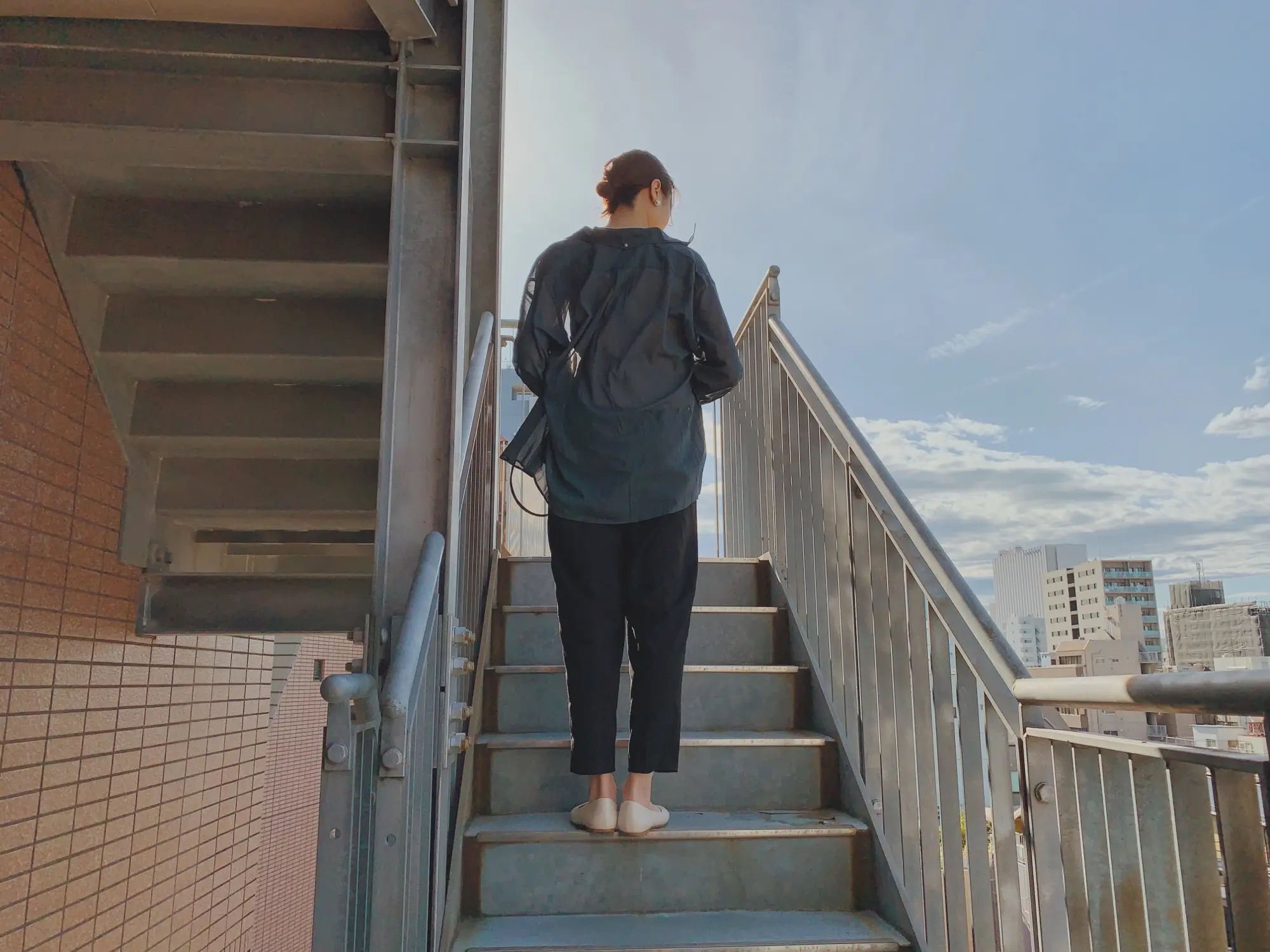 《今季トレンドのシアーシャツ❤️》【UNIQLOとGUだけ】で上下プチプラコーデ☻_2