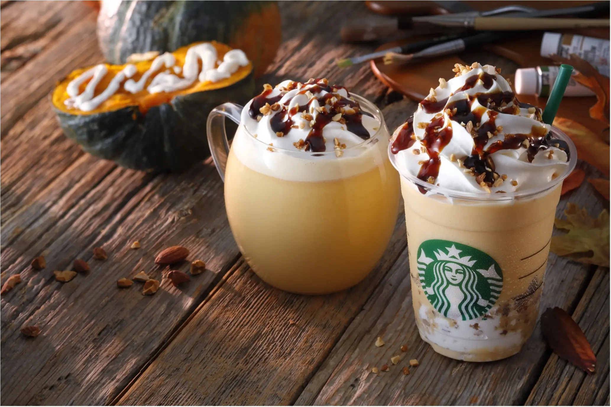スタバ,秋,新作,クリーミーパンプキンフラペチーノ,クリーミーパンプキンミルク