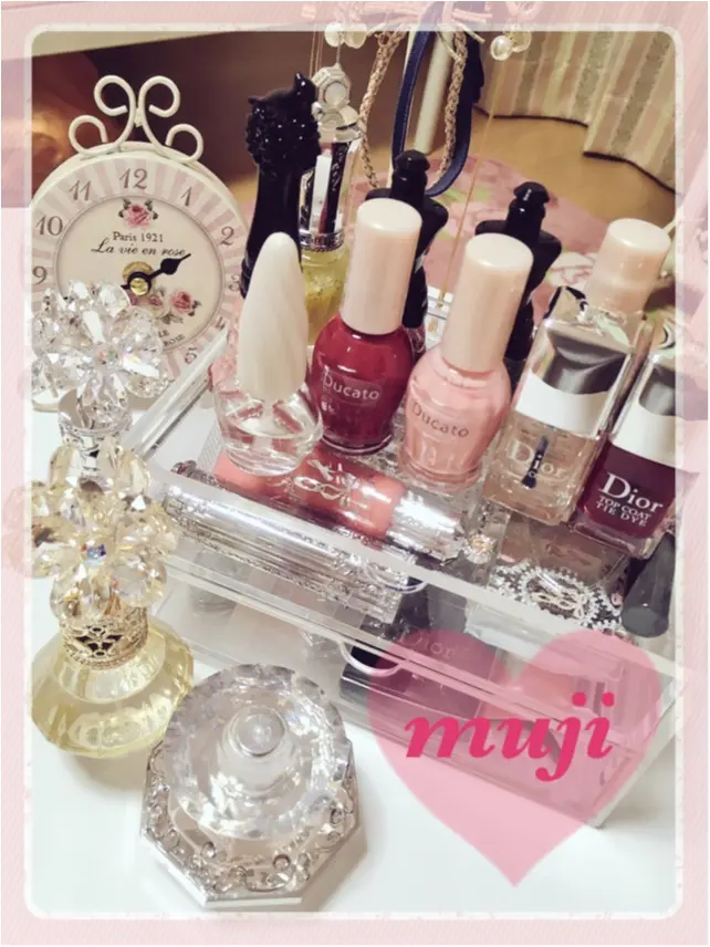 見た目も収納力も◎!コスメ収納は無印のアクリルケースで♡_1