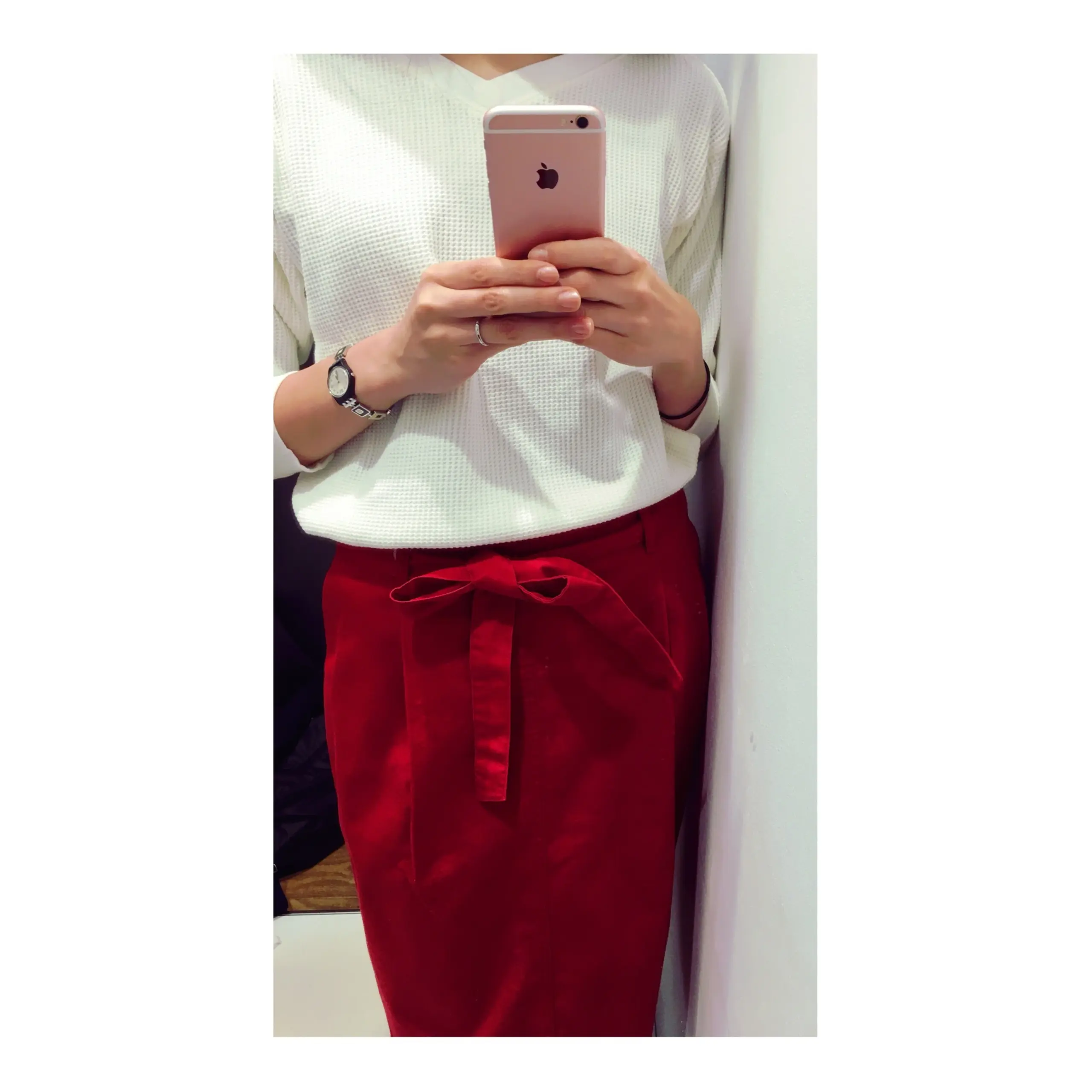 《2/8までの期間限定価格¥1,290+税★》思わずイロチ買い!【UNIQLO】のワッフルVネックTが優秀です❤️_5
