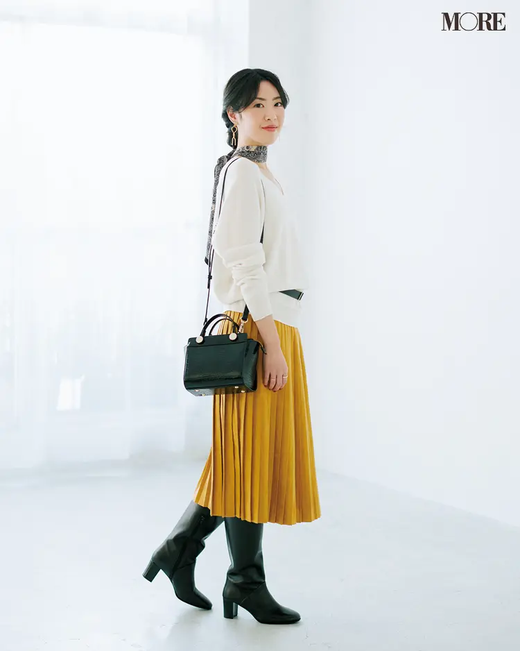 いつもの通勤コーデを「小物で新鮮にしたい!!」読者のお悩みをスタイリスト石上さんが解決☆ まずはサイズ選び!?_6