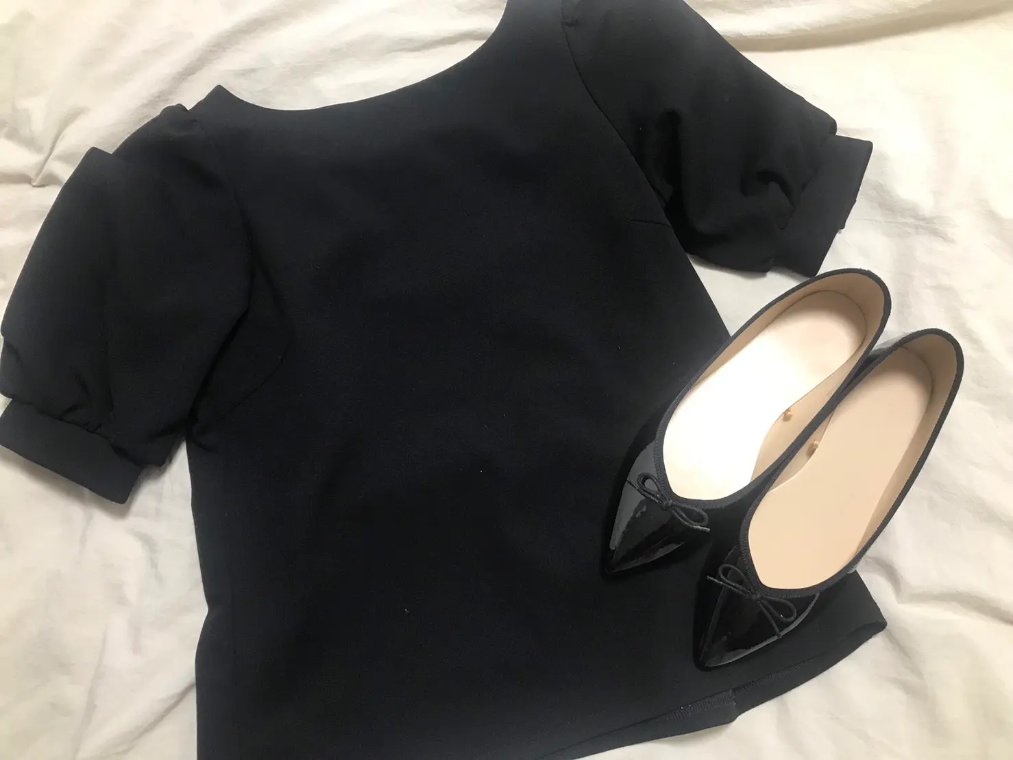 【GU】衝撃のプチプラ!《¥980!!!》梅雨に頼れるエナメルポインテッドバレエシューズ❤︎_3