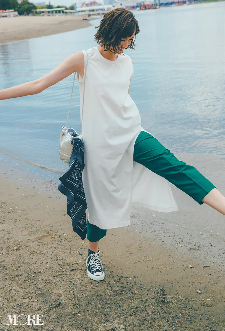 今すぐマスターしたい!ワンピース×パンツのレイヤードが簡単、楽しい、即おしゃれ♬_4