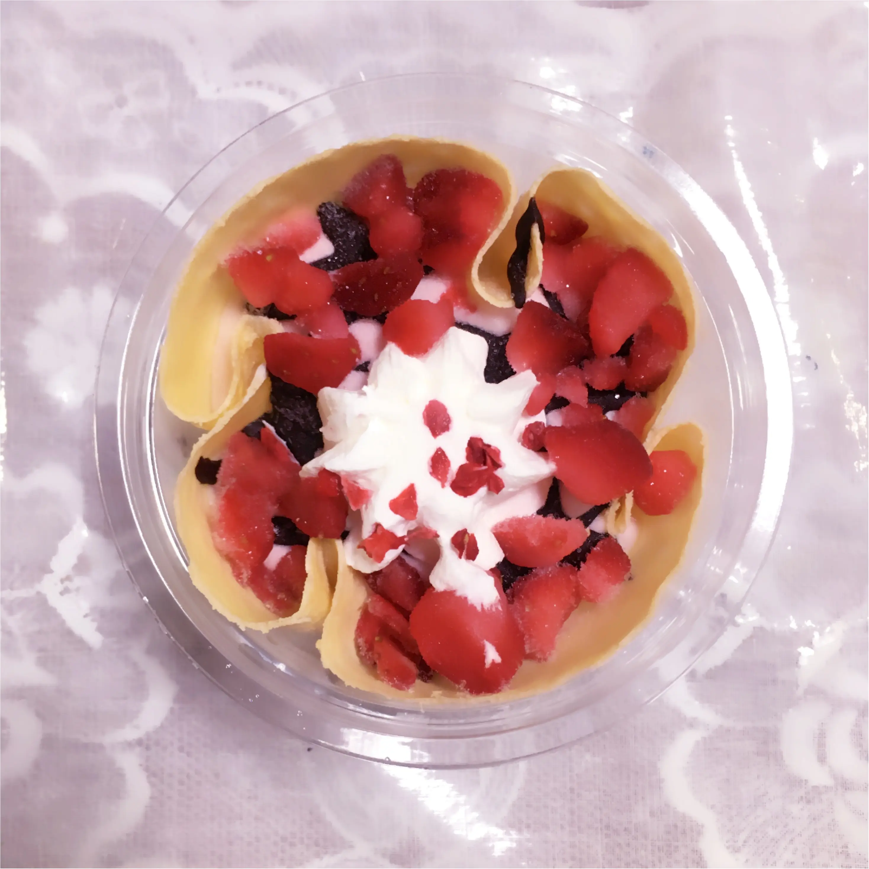 《インスタ映えコンビニスイーツ》かわいくておいしい♡ストロベリークレープアイスに夢中(﹡´◡`﹡ )《ミニストップ》_2