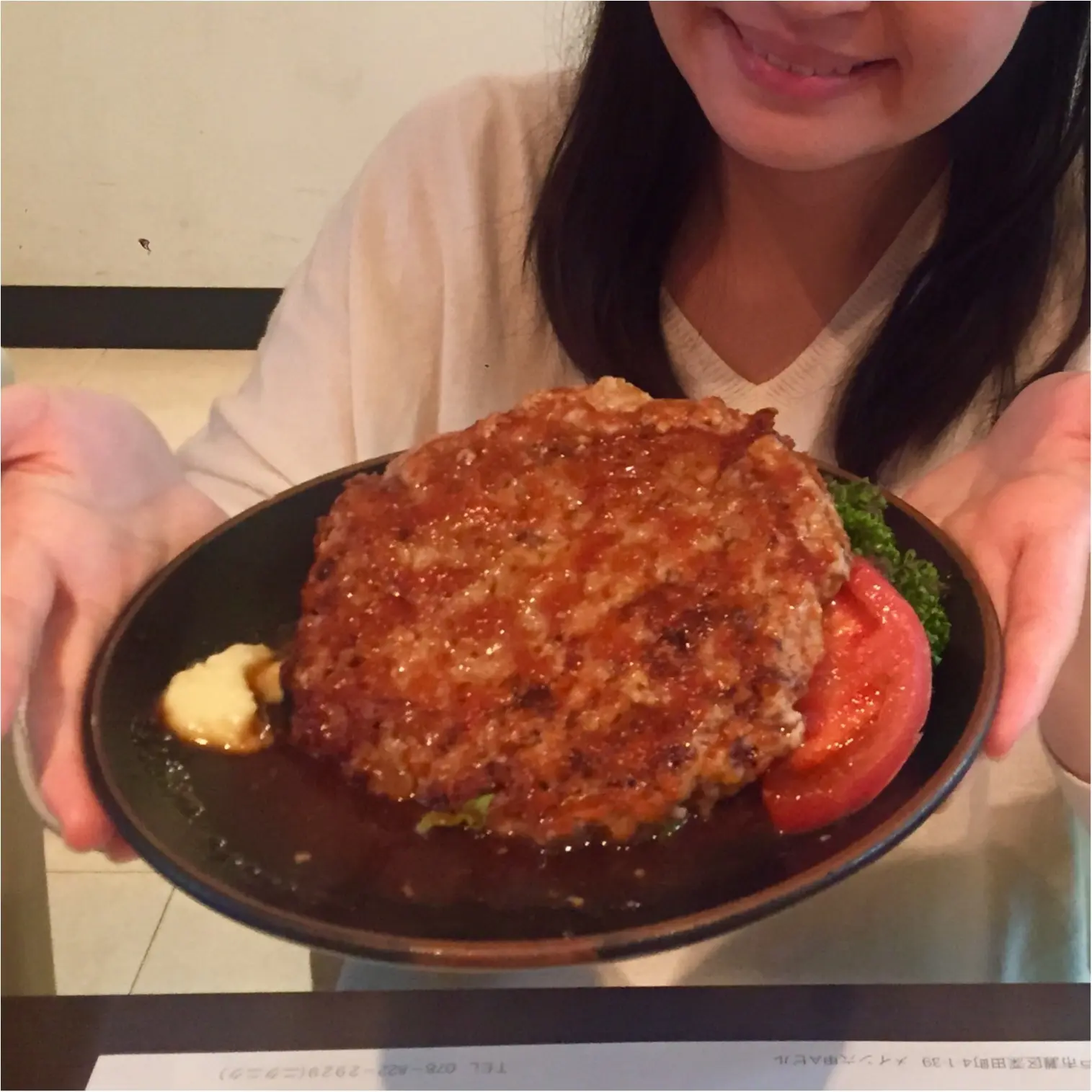 歌手のゆきこちゃんと、大きなハンバーグを食べに谷六へ、、♡_1