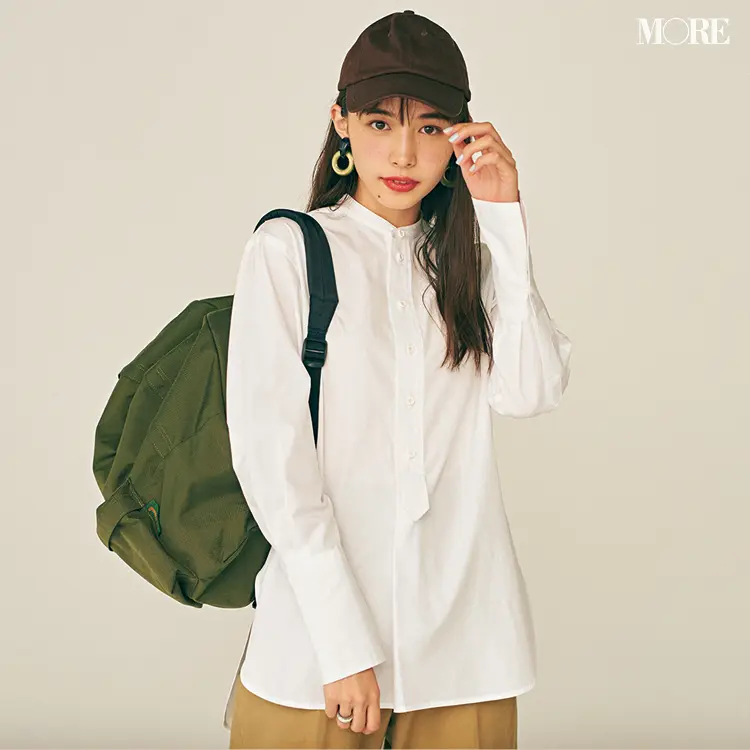 「➕ブラウンの小物」でこんなに変わる!! 同じ服をオンオフ着まわししてみた♬_3