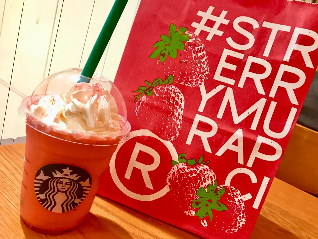 【スタバ新作】苺苺苺いちごづくし!あの《#ストロベリーベリーマッチフラペチーノ》がふたごになって復活♡_3
