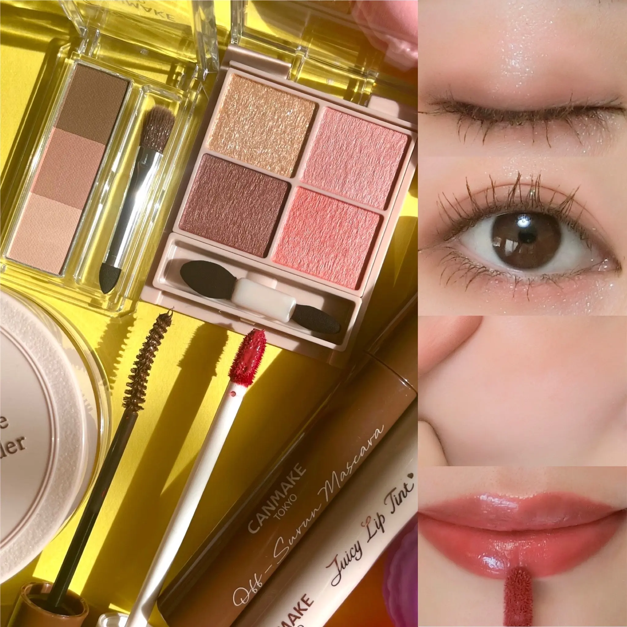 キャンメイク CANMAKE 新作コスメ プチプラコスメ アイシャドウ アイブロウ リップ マスカラ  全色レビュー 立花ゆうり