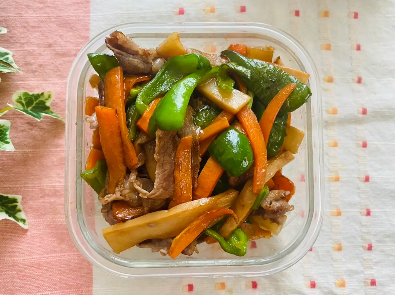 牛肉とメンマの野菜炒め