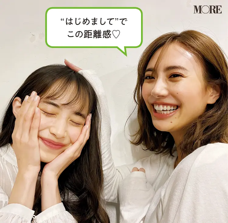 土屋巴瑞季と井桁弘恵♡ 可愛くて美しい2人が、はじめましてのご挨拶【モデルのオフショット】_1