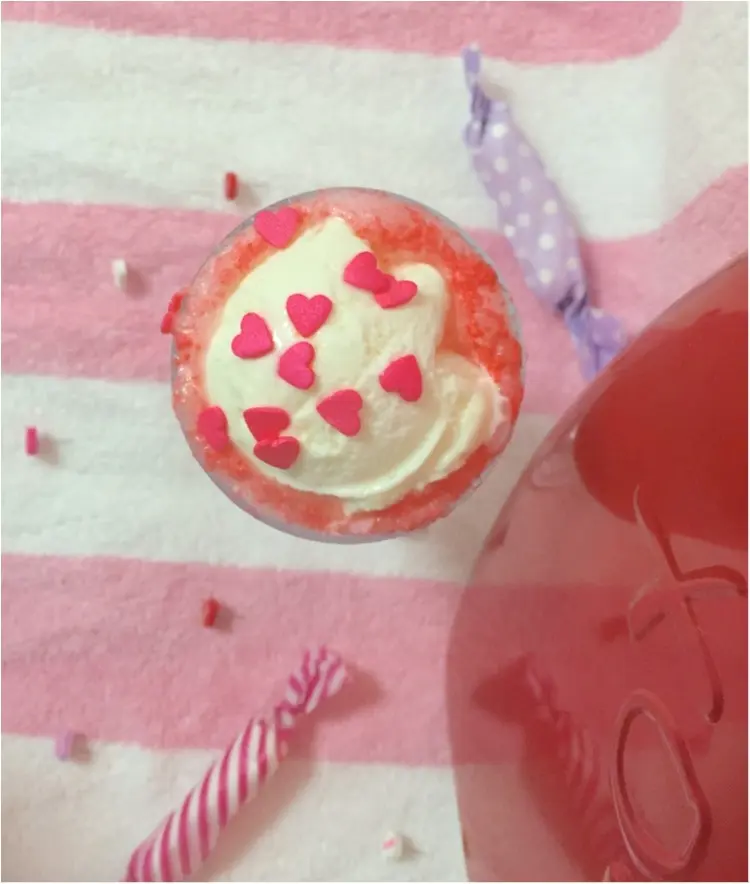 【FOOD】\ 愛ちあん Cafe♥︎ / 恋に効く♡?ハートがたっぷり♡とびきりcuteなPink Heart soda♡_8