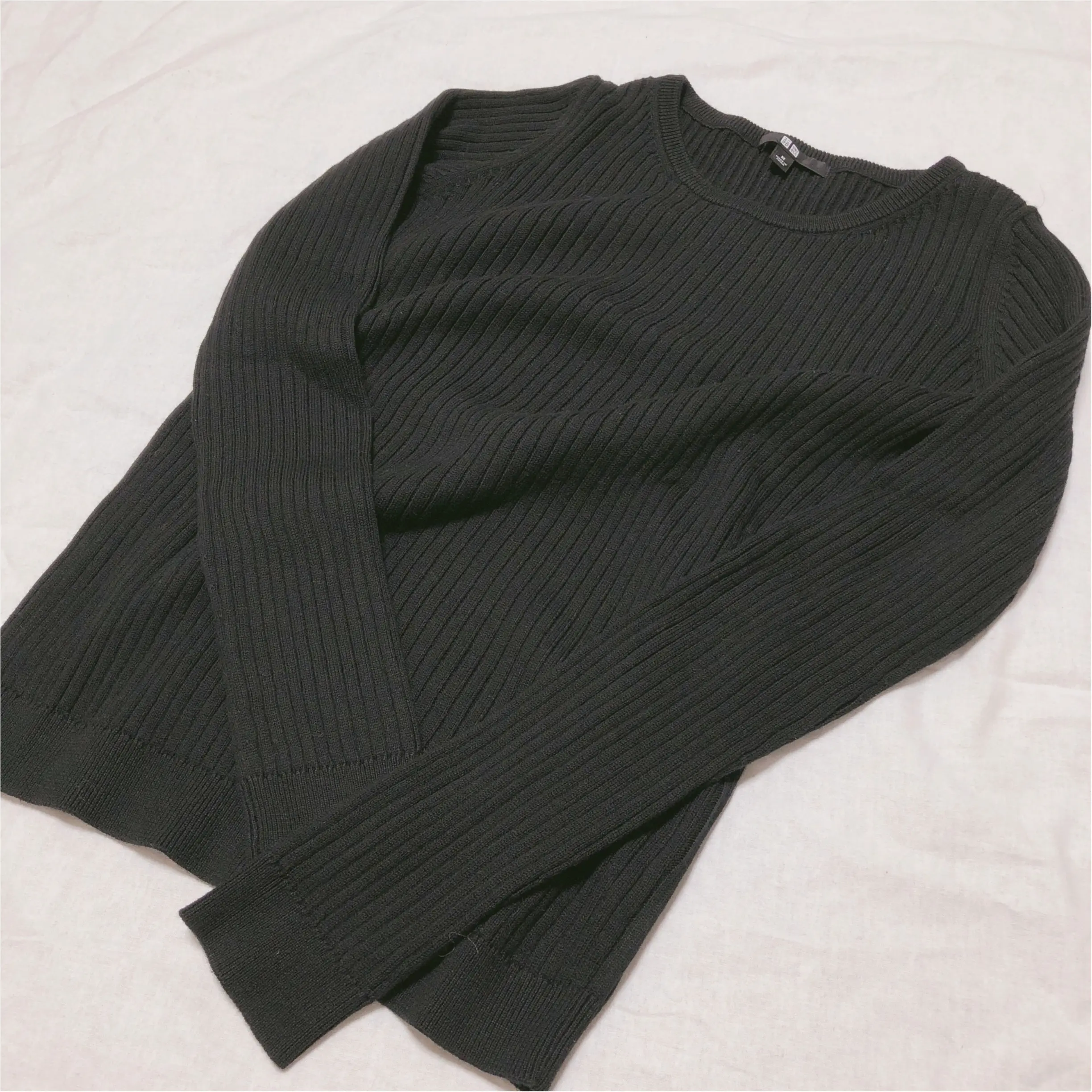 【UNIQLO】着回し力抜群♡優秀コットンカシミヤリブセーター_1