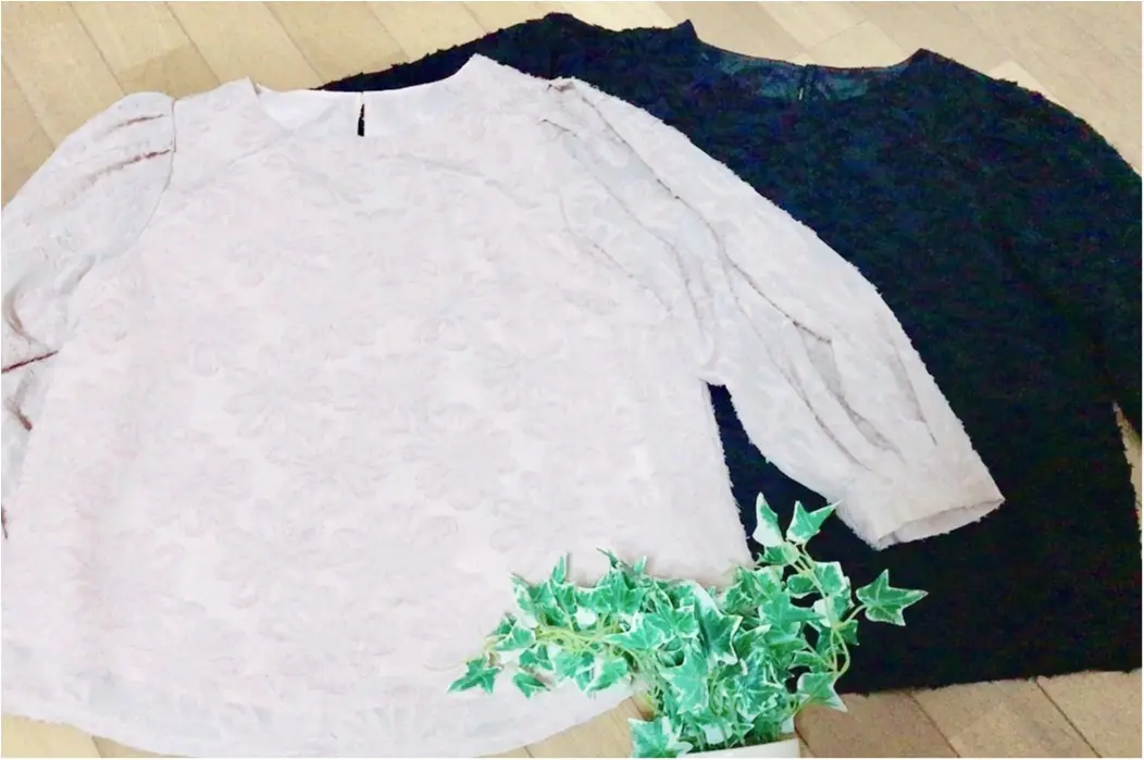 【GU】春の新作ブラウス❤︎春ファッションに“ジャカードブラウス”は欠かせない!「花柄+シースルー」の《神ブラウス》がほんとに神だった。_9