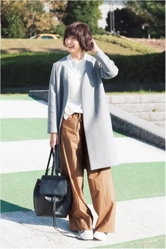【今日のコーデ/篠田麻里子】一人で外回りの水曜日は旬のワイドパンツに頼っちゃう♪_1