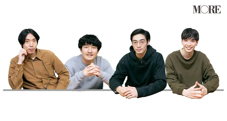 メンズノンノモデル守屋光治と若林拓也、メンズノンノスタイリストの庄将司と井田正明