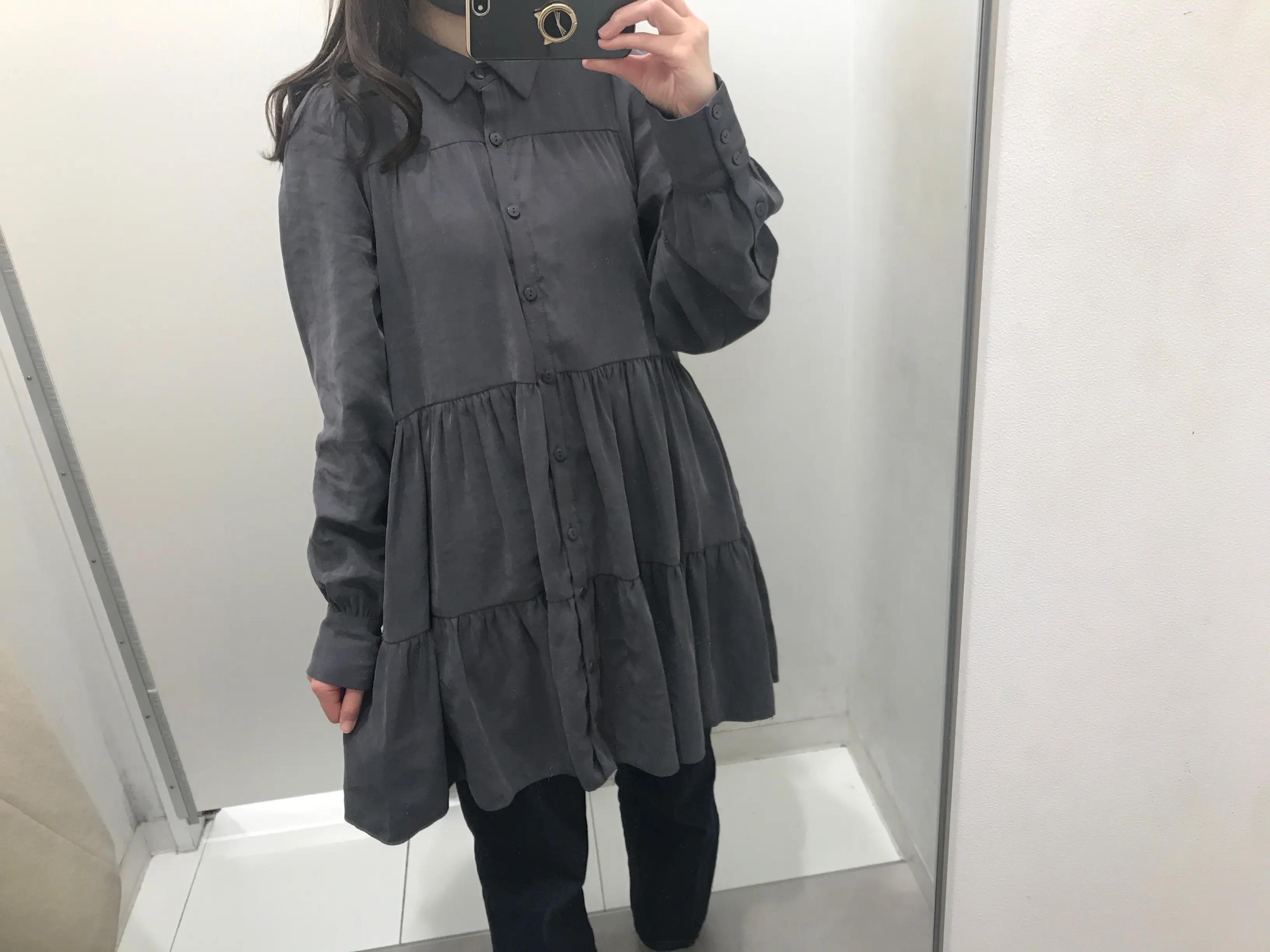 【ZARA】今から春まで着回せる! おすすめのトレンド服《ティアードシャツ》★_5