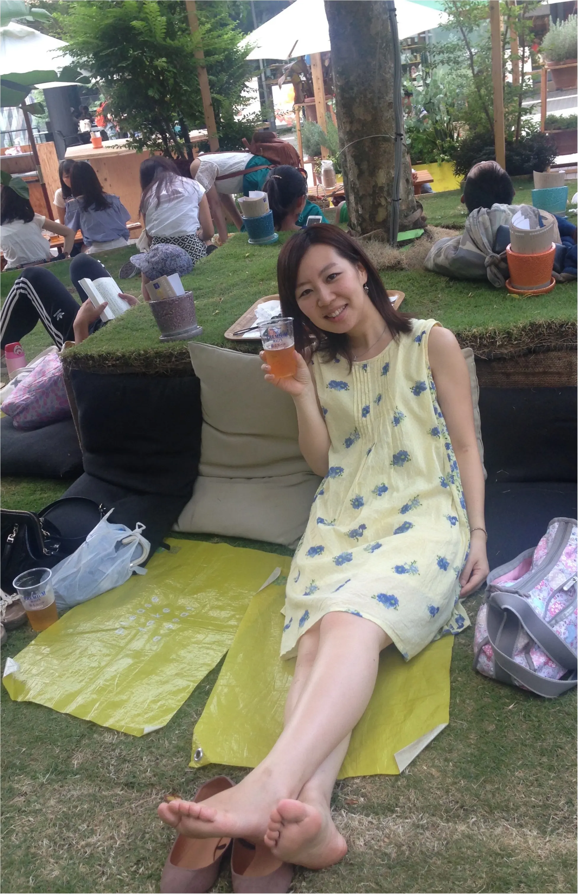 海外のような雰囲気♡芝生でくつろぎながらビールのもー\(^o^)/【二子玉川8月まで!】_10