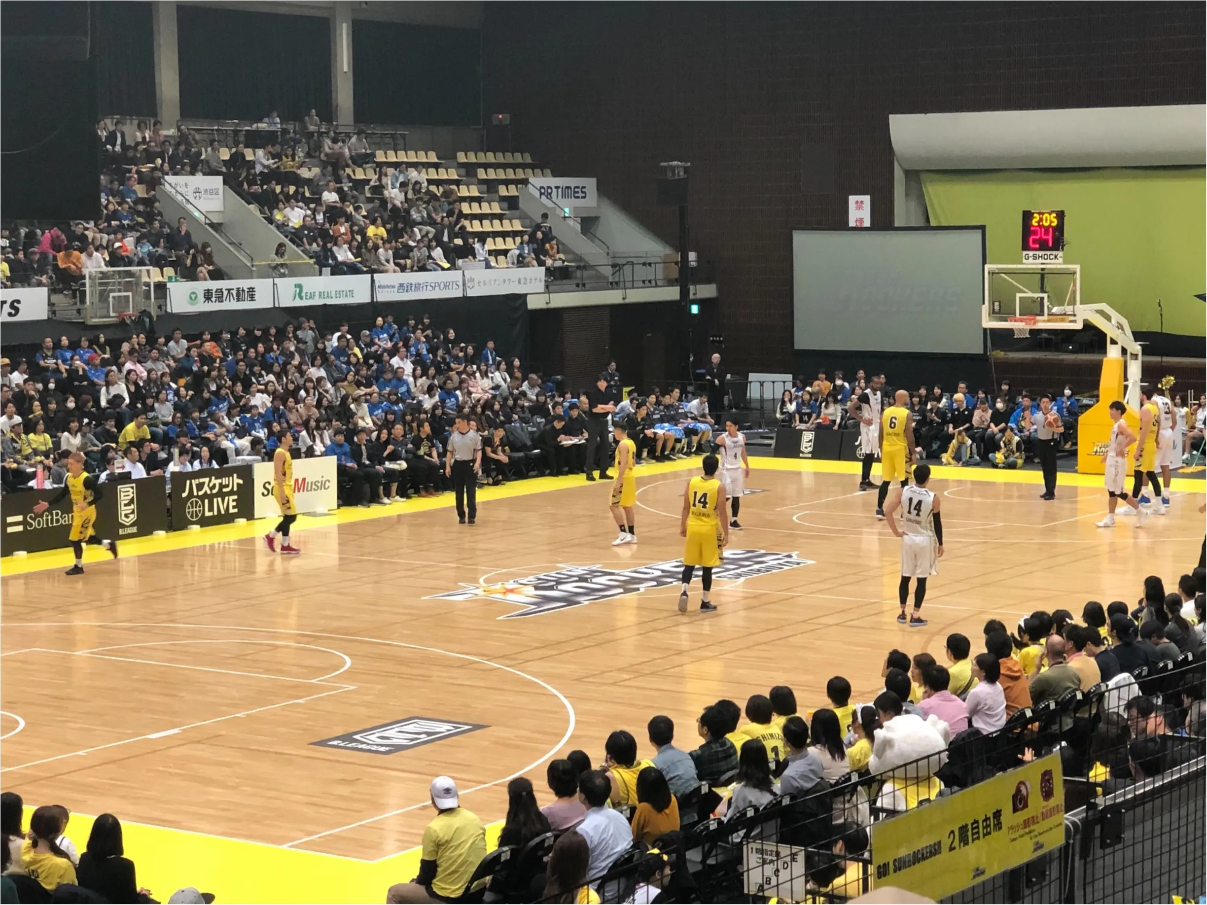 Bリーグ《サンロッカーズ渋谷》の試合観戦してきました!チームカラーを取り入れたコーディネートで❤︎_2