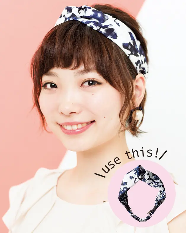 【美容師梅雨ヘアアレンジ】(4) 短めヘアをレスキュー ターバンアレンジ_1