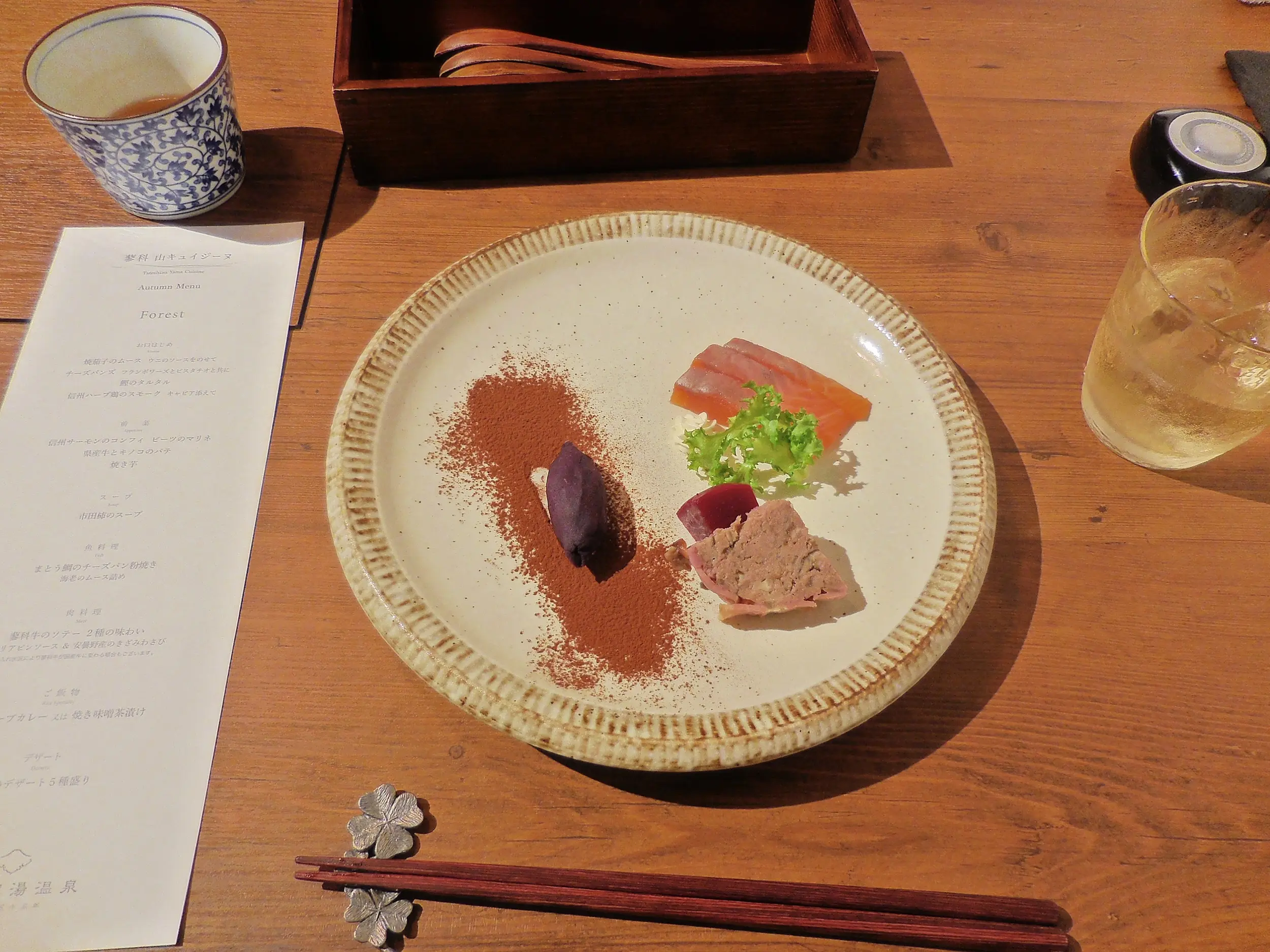 【蓼科親湯温泉】レストランの個室で食べる蓼科 山キュイジーヌ_4