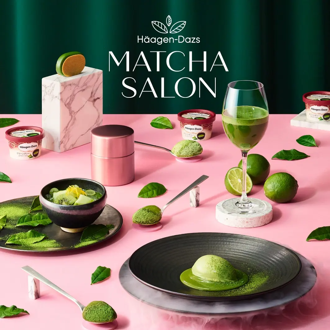 『ハーゲンダッツ』初! 抹茶のコースメニューを楽しむ 「ハーゲンダッツ マッチャサロン」、東京に期間限定オープン♡