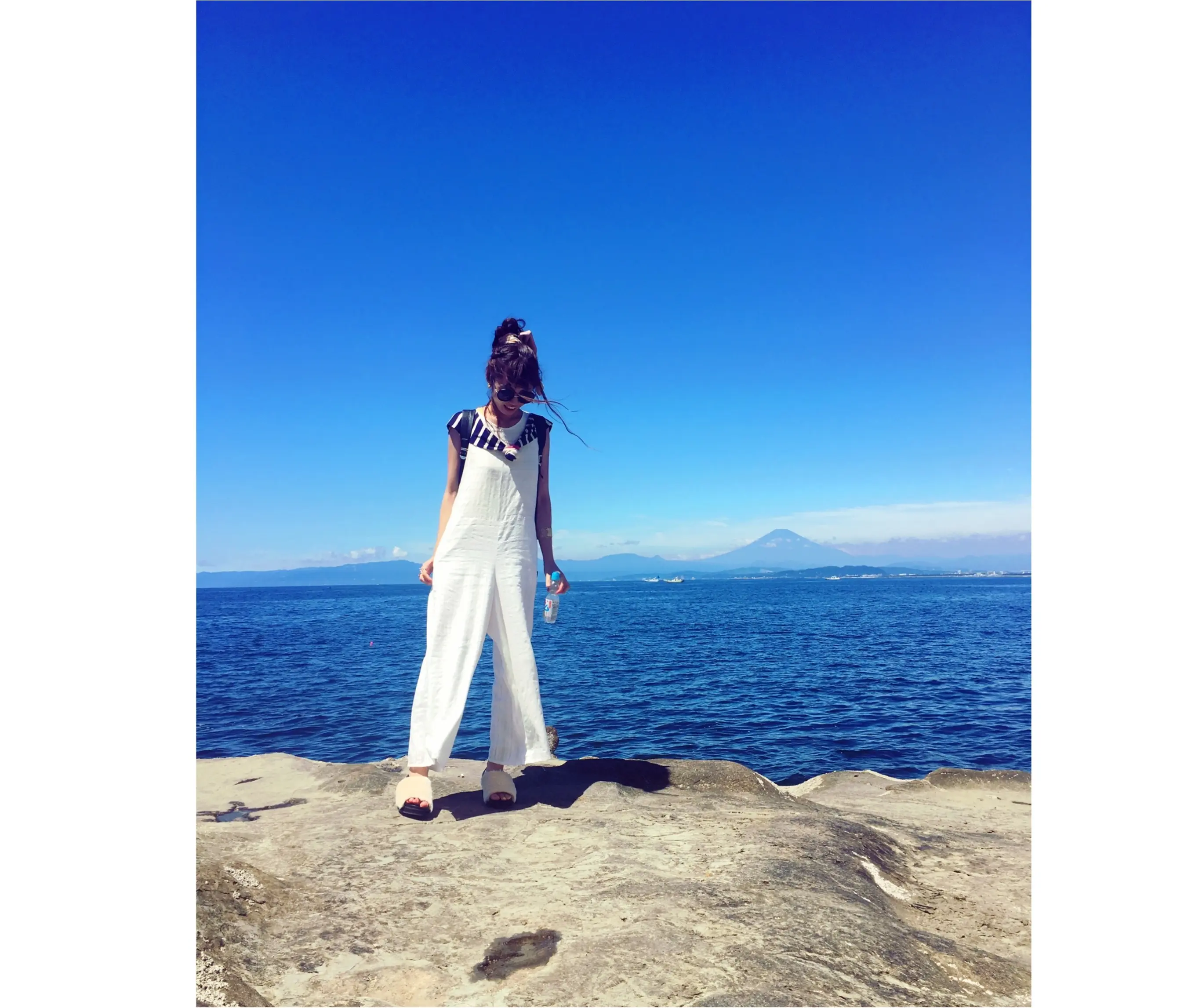▶▶夏なのに!?夏だから!?あえてファーサンダル!!巷で大人気の《GUのフェイクファーサンダル》で暑そうに見せないSUMMERコーデ★【はるな】_3