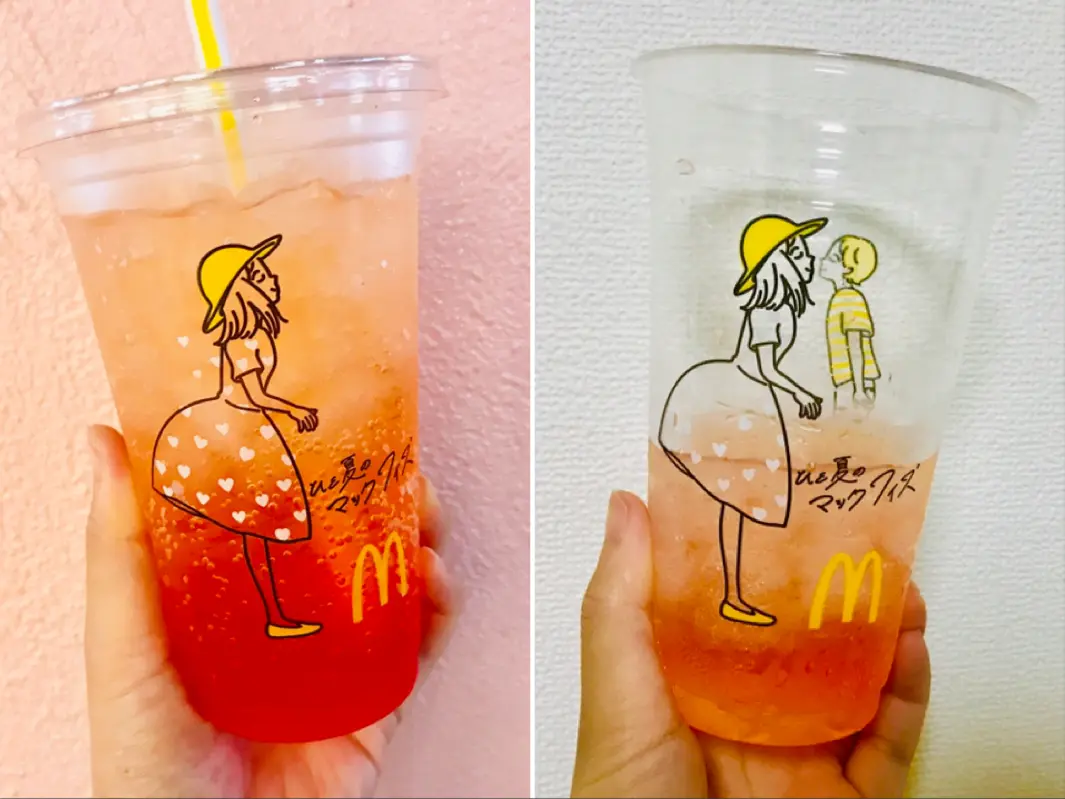【ひと夏のマックフィズ】撮って楽しい特別カップが話題!カップを透かすと◯◯デザインに♡_4