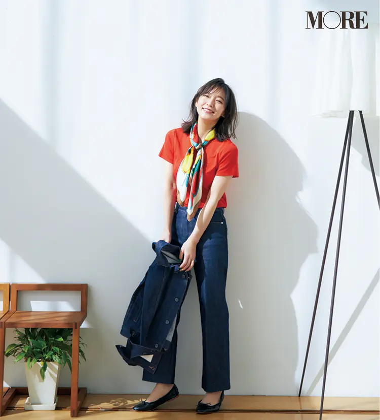 吉岡里帆が最旬デニムをお試し! 女性らしさも今っぽさも、美脚見えだって叶うんです♡_5