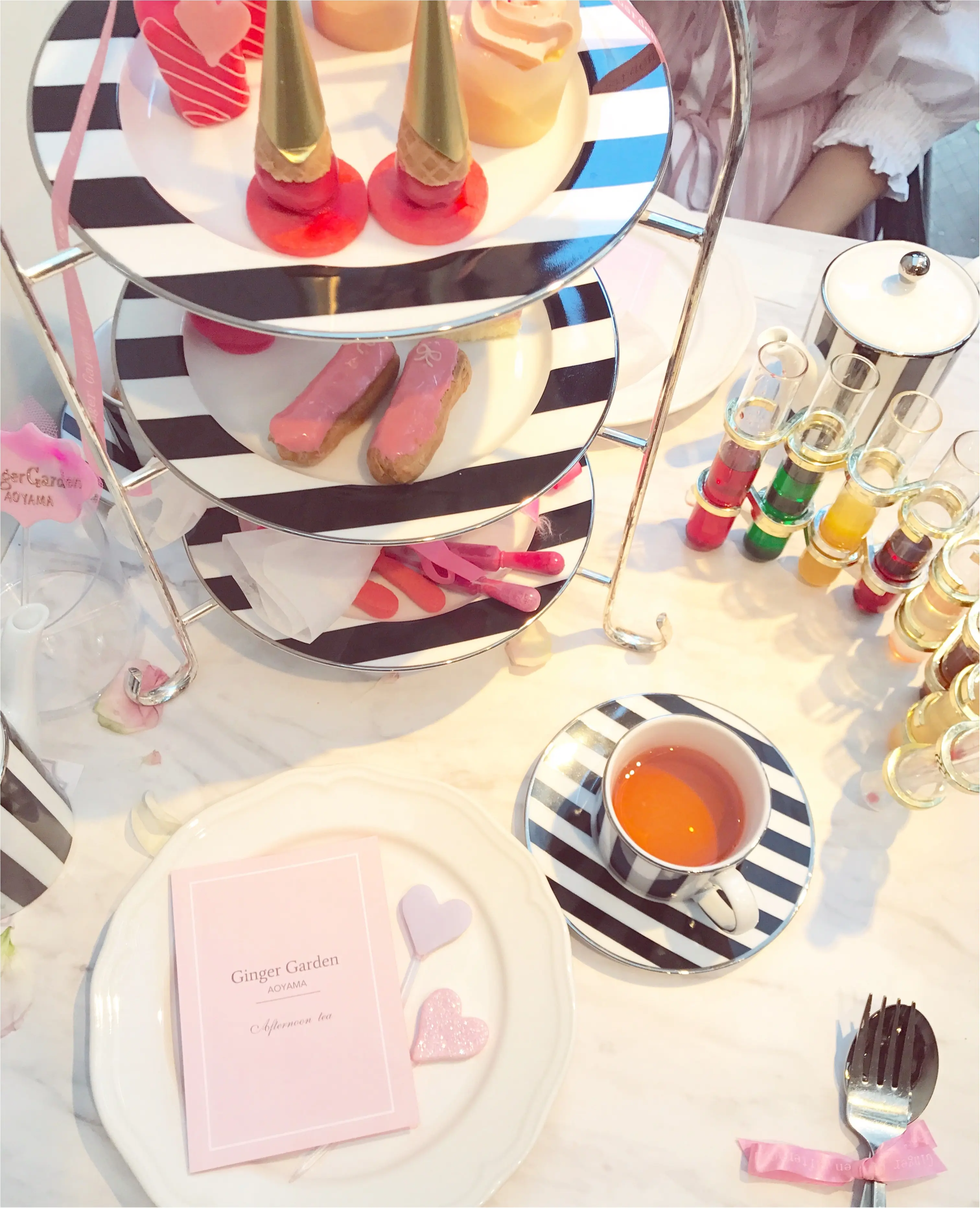 【FOOD】今1番可愛い#アフタヌーンティー はここ♡女子会にぴったり⋈ #GingergardenAOYAMA_7
