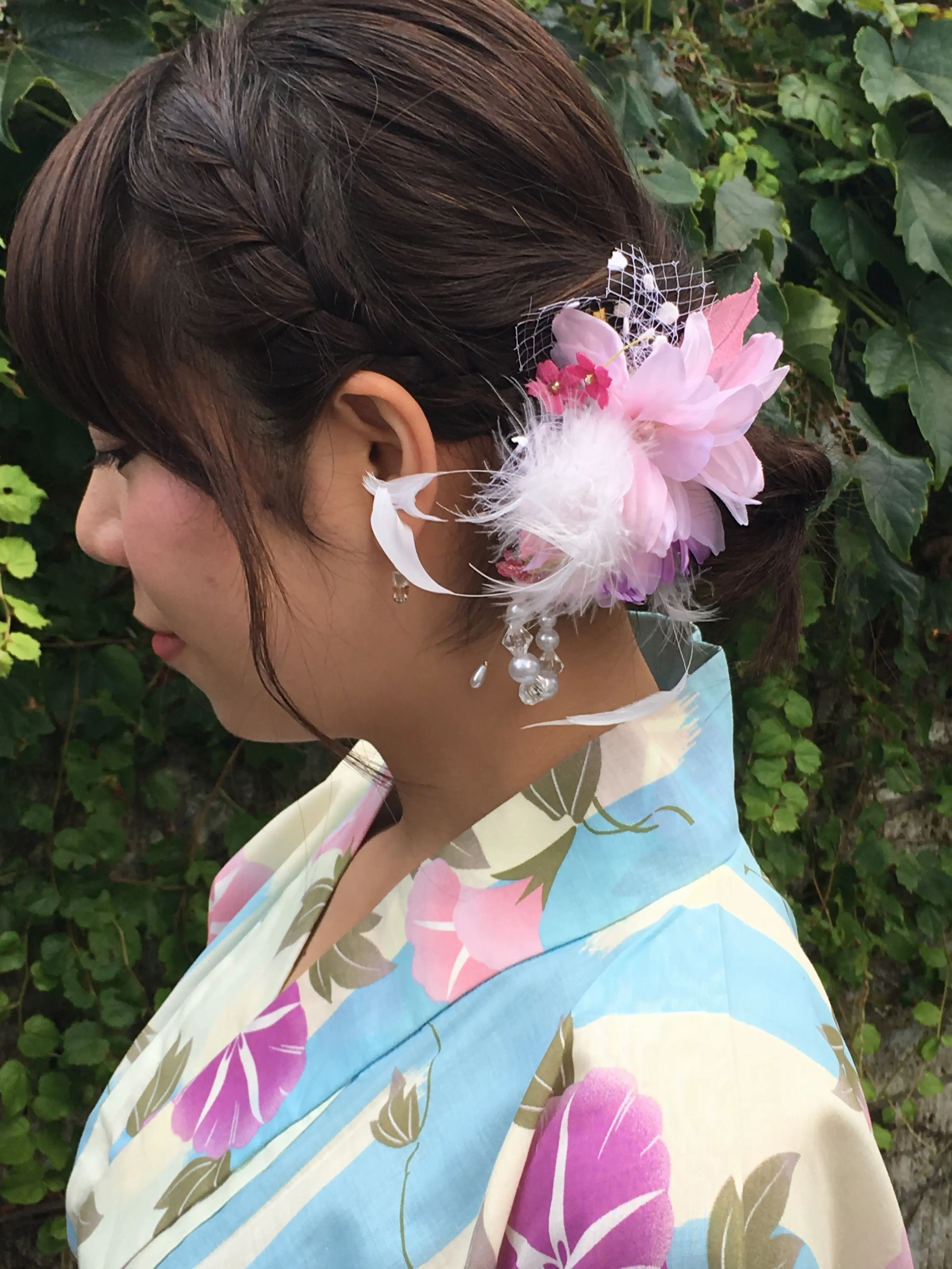 調布花火大会♡ 着付けもヘアアレンジもセルフで^^_5