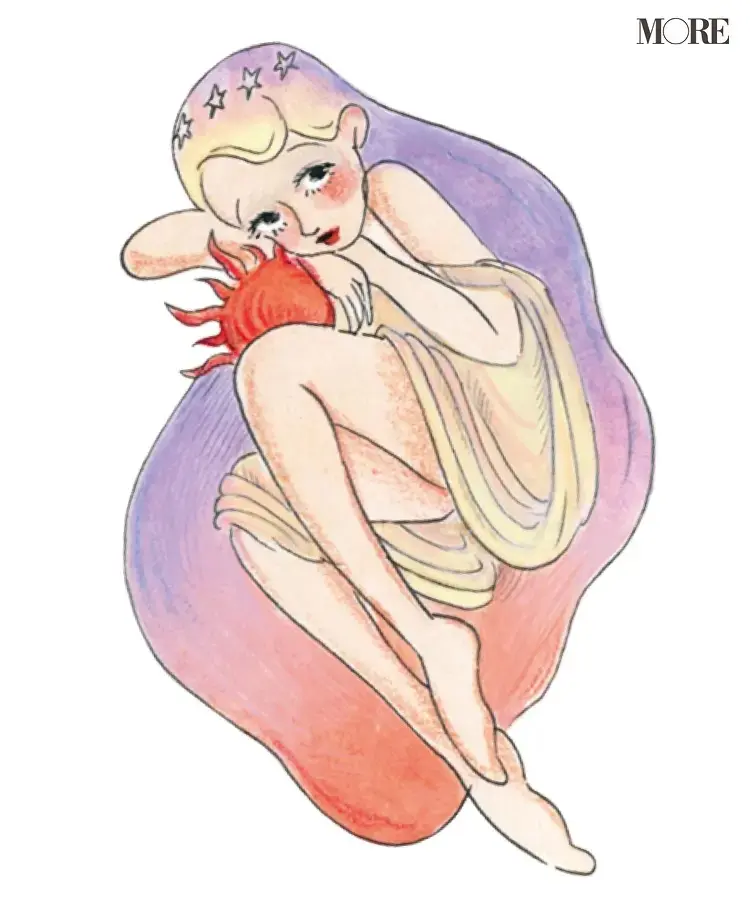 星ひとみ占いの夕焼けタイプのイラスト