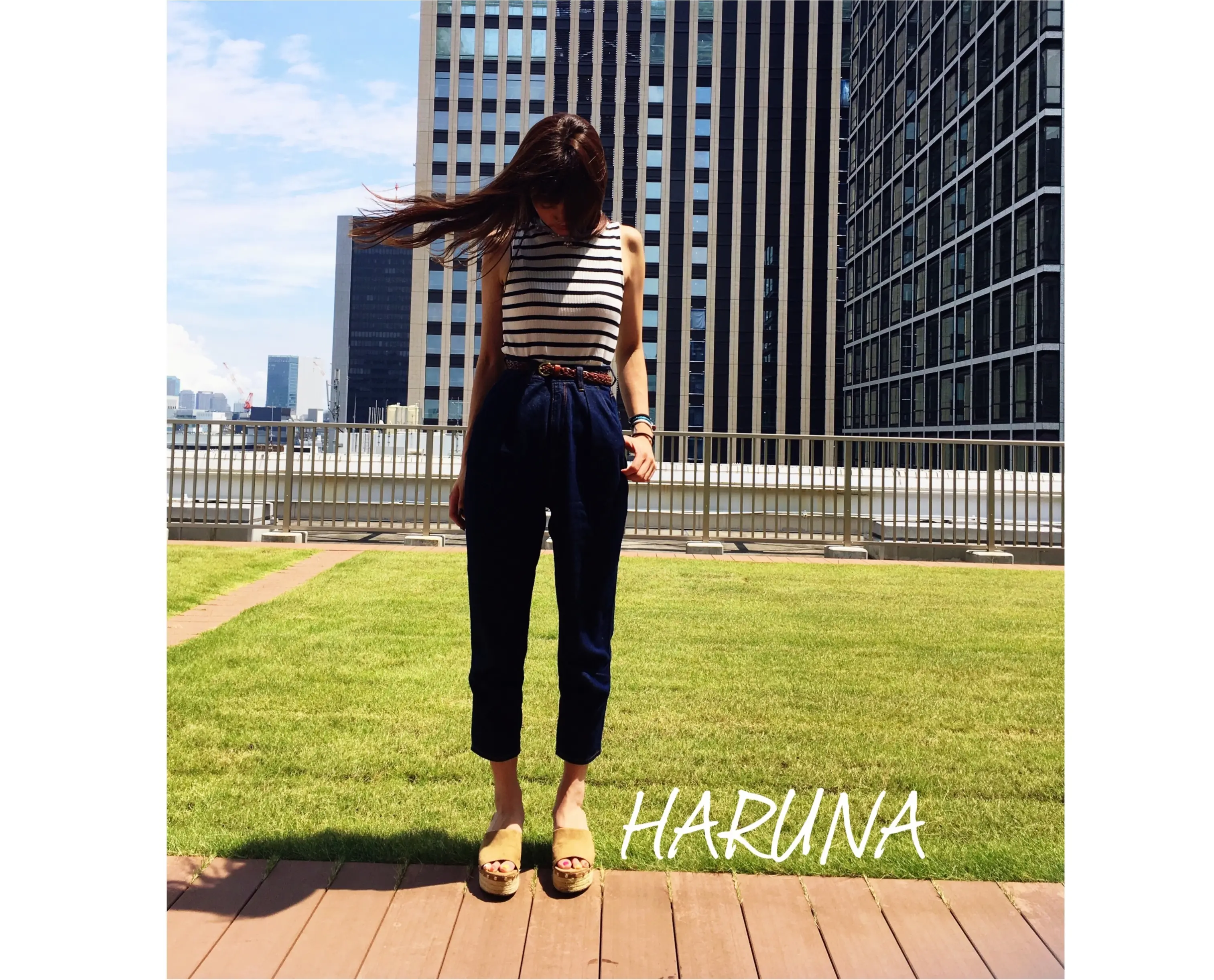 ▶︎▶︎夏はボーダー×《gu》のデニムコーデ。【はるな】_2