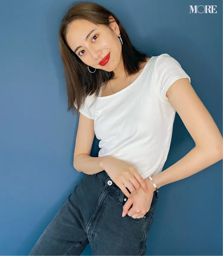 【内田理央・土屋巴瑞季・鈴木友菜】モアモデルは普段何着てる? リアルお気に入りTシャツ&私服大公開!_3