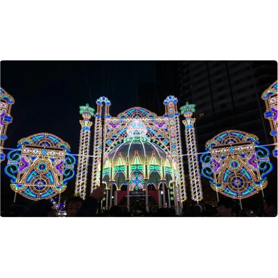 【本日まで!!!】美しすぎるイルミ♡神戸ルミナリエ_7
