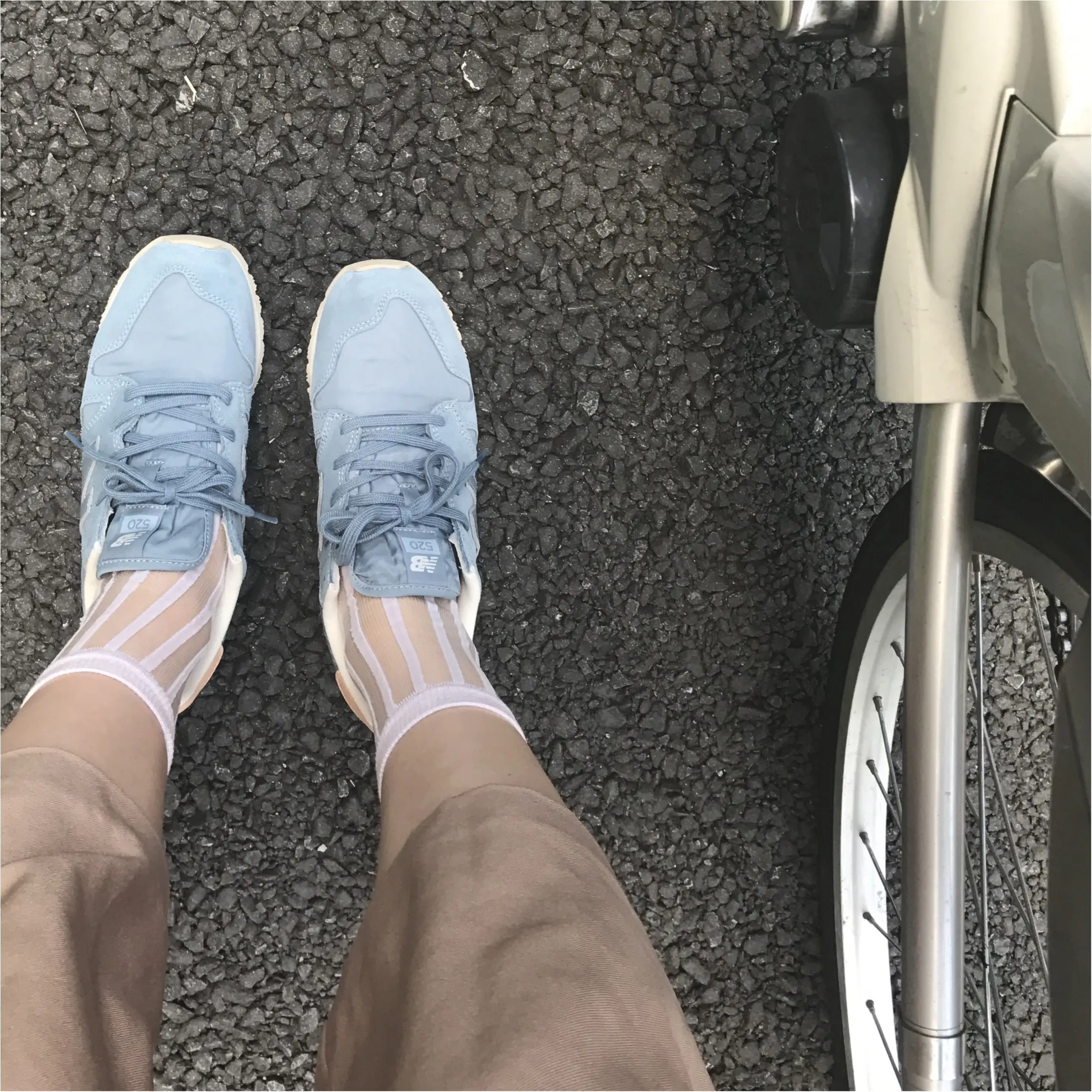 《スニーカー!》形も色も私好み❤️newbalance520_2