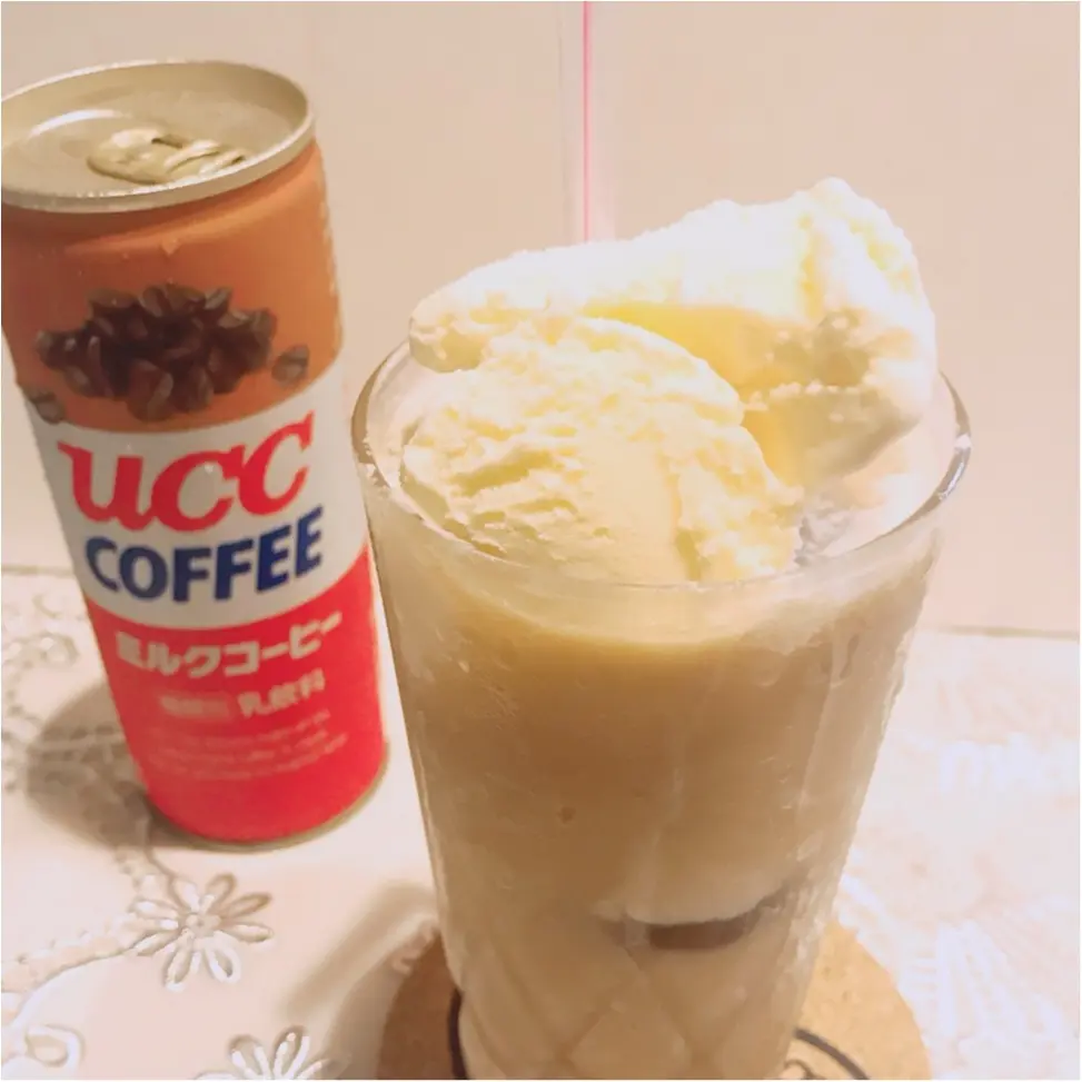 1分de簡単 #おうちカフェ部♡材料2つでできる絶品コーヒーフロートの作り方_5