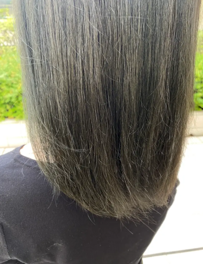 【イメチェン】緑and青を入れたヘアカラーに_4