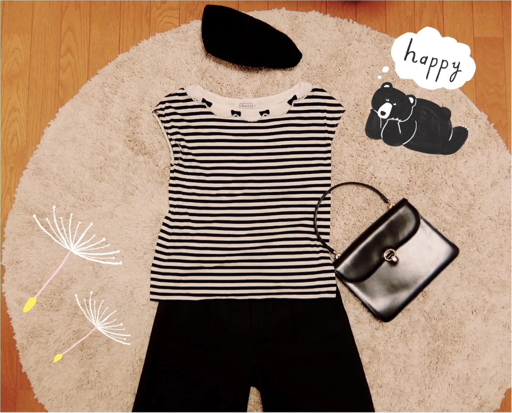 夏だってベレー帽をかぶりたい!これひとつで辛口コーデが可愛くなる♡_5