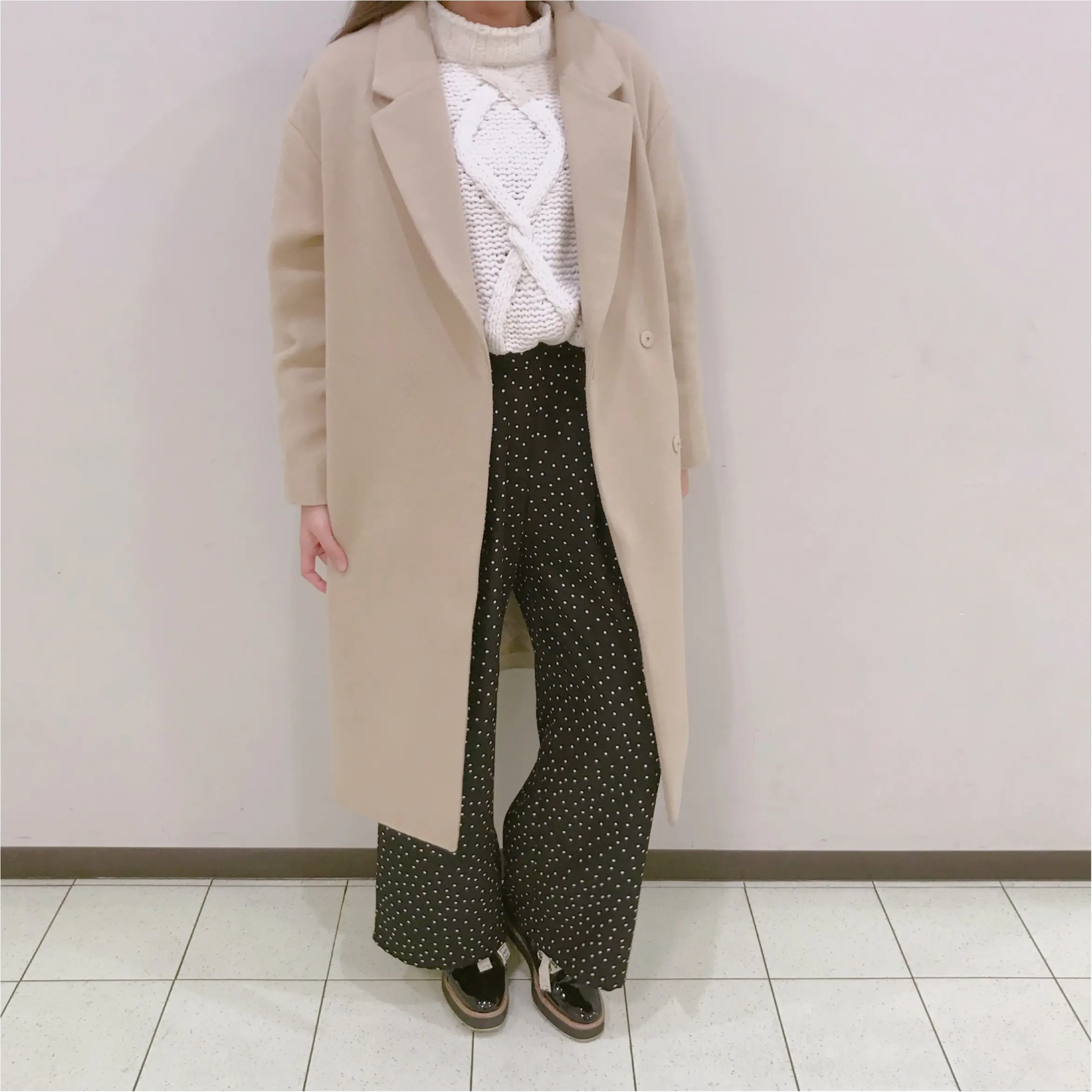 この春トレンドのドット柄❤︎GUのワイドパンツが使いやすさ◎で1990円!_2