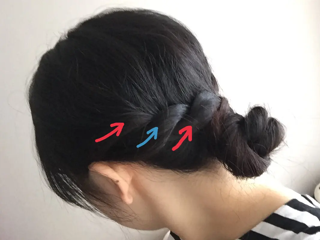 暑い日を乗り切る!ねじってまとめるだけの簡単ヘアアレンジ♡*_3