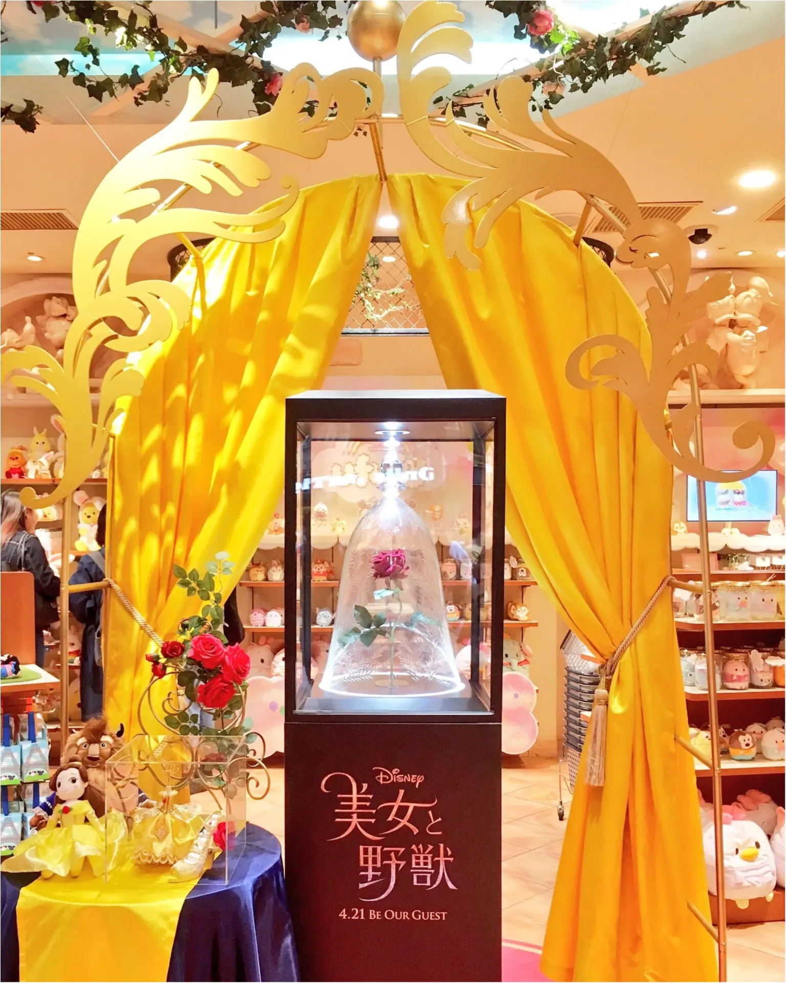 ♡Be Our Guest♡まるで舞踏会に招待されたみたい!渋谷ディズニーストアの『美女と野獣』デコレーションをご紹介(﹡´◡`﹡ )_5